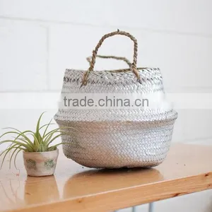 Small Size and Cheap Seagrass Woven Belly Basket thumbnail-5