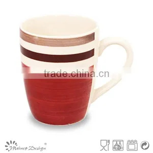 High Quality Ceramic Mug Hand Painting With Strips thumbnail-1