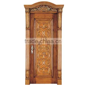 Interior White Oak Single Door Made by Handcarve Luxury and Antique BF11-0515b thumbnail-1