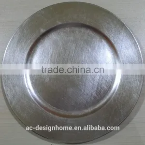 SILVER FOIL PP PLASTIC CHARGER PLATE thumbnail-1