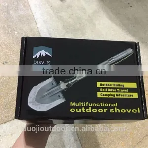 Portable Multi-function Compact Entrench Shovel With Knife Hoe Hammer Fire Starter thumbnail-6