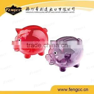 Mini Plastic Coin Bank Money Piggy Bank Eyeglass Pig Bank thumbnail-3