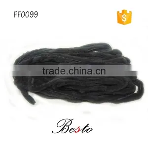 New Design Soft Material Black Attracitive Handmade Feathers Trim for Making Scarf/hat/sweater thumbnail-1