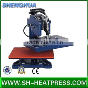 2016 Shenghua Hot Selling Cheap Swing Heat Press Transfer Machine With Mini Size 15*15cm, 23*30cm, 30*30cm thumbnail-4