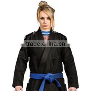 Latest Design Pakistan Bjj gi High Quality Wear-resistant Women Black Bjj gi thumbnail-1
