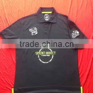 High Quality of Custom Polo Shirt, 100% Cotton Pique, Printing and Embroidery thumbnail-1