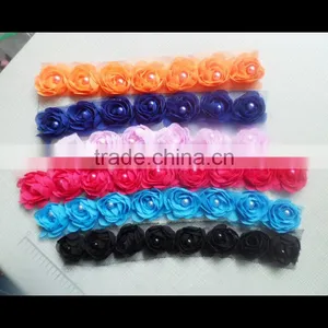 Beautiful Wholesale Chiffon Flower, Rosettes Flowers, Shabby Chiffon Flower for Headwear/Garment/Dress/Wedding /decoration thumbnail-2