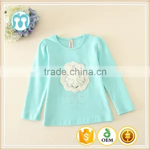 2015 Fashion Children's Tee Girls Shirt Plain Newest Design Shirts for Child of 110-140cm thumbnail-1