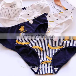 Cute Bnana Large Size Teen Girl Briefs Cartoon Panties Women Cartoon Cotton Underwear With Box e6 thumbnail-1