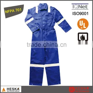 Latest Design Factory Uniforms Flame Resistant Coveralls Fireproof Cloth thumbnail-1