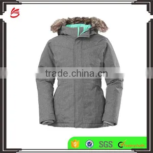 High Quality Waterproof Kids Faux Fur Parka With Snap Hand Pockets and Inset Elasticized Waistbelt thumbnail-1