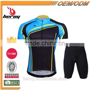 BEROY 2016 Latest Men's Short Sleeve Cycling Suit With Padded Shorts,cheap China Wholesale Bike Clothing thumbnail-1