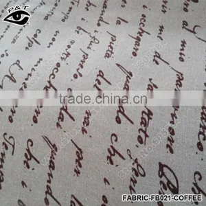 Linen Fabric Vintage Letter Printed Fabric For Household Home Textiles thumbnail-6