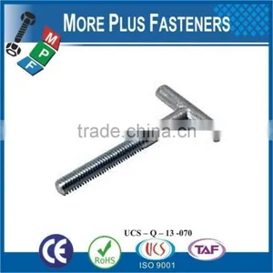 Made In Taiwan Metric Stainless Steel Zinc Plated T Bolt thumbnail-6