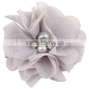 Handmade Pearl Rhinestone Flower Hairpin and Selling Foreign Trade for the 18 Color Optional Clip Flower thumbnail-6