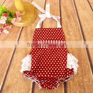 Toddler Girls' Cotton Colors Dots Printed Rompers Outfit thumbnail-1