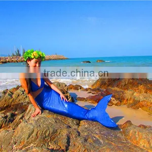 Shimmer Fabric Mermaid Tail Unique Christmas Party Costume thumbnail-6