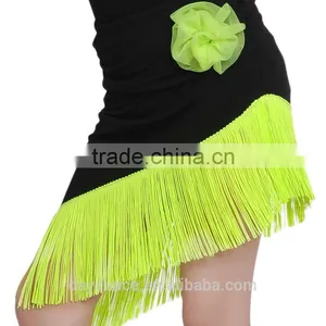 2016 New Child Kid Samba Tango Elegant Dance Dress Girls High Neck Performance Latin Dance Skirt Suit thumbnail-4