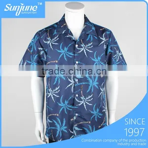 Latest Customized Hawaiian Printed Beach Shirts for Men thumbnail-1