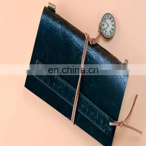 Customized Art Paper Personalized Notebook/ Fashion Design Vintage Notebook Printing With Rule and Elastic Band thumbnail-1