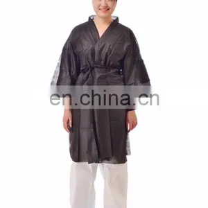 Nonwoven Disposable Bath Robe Kimono Robe for Spa thumbnail-2