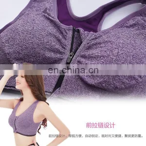 Front Zipper High Support High-intensity Sport Bra With Mesh Sports Bra#803 thumbnail-5