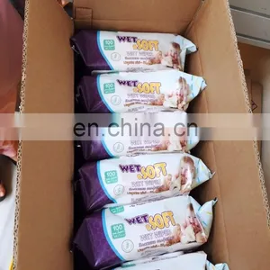 HIGH QUALITY HUGGLO WET WIPES 100 PCS IN PACK FROM TURKEY thumbnail-3
