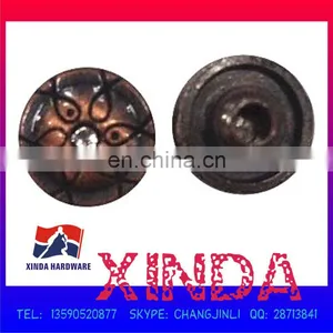 10mm Rhinestone Metal Jeans Rivets, Made of Alloy With Plating Finishing, OEM Orders Welcomed thumbnail-1