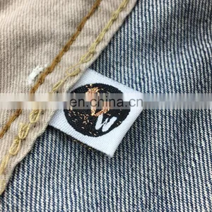 Garment Labels Clothing Label Gold Metallic Woven Label thumbnail-4