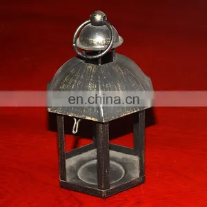 Creative Design Home Decoration Cute Small Pavillion Shape Vintage Candle Holder thumbnail-1