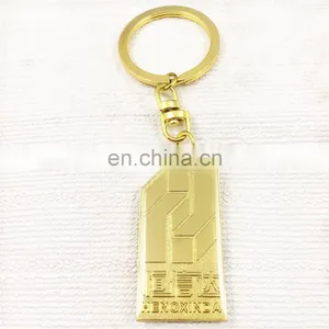 Customized Gold Metal Keychains thumbnail-1