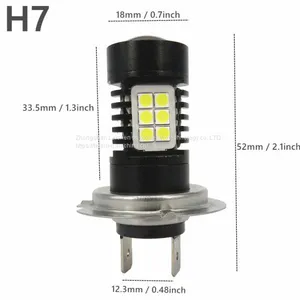 New LED Fog Lamp LED Headlight 22 SMD3030 Lamp 22WH7H4 LED Light Bulb thumbnail-1