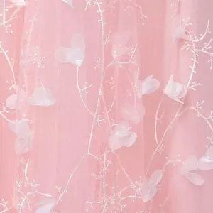 Cheap 3d Lace Applique Dress Handwork Embroidery Designs With Net Fabric thumbnail-1