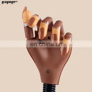 Professional Nail Practice Hand 100pcs Nail Tips Tools Art Hands Tool Adjustable Nail Art Model Hands DIY thumbnail-1