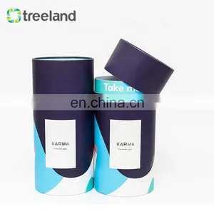 Custom Rigid Pillow Round Kraft Paper Tube Packaging thumbnail-2