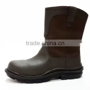 Best Quality Brown Color Pull-up Rubber Sole Safety Rigger Boots thumbnail-3