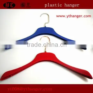 High Quality Plastic Hanger Velvet Antislip Women Coat Hanger Quality Choice thumbnail-3