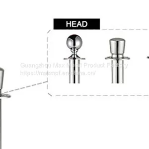 LG-M1 Stainless Steel Ball Rope Barriers For Exhibition Red Carpet Poles thumbnail-3