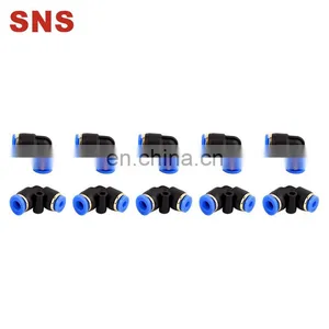SNS SPVN Series Pneumatic Push In Connect Fitting Elbow Pipe Tube Reducer Quick Connector thumbnail-2