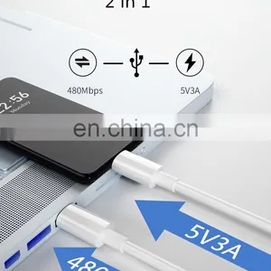 Factory PD Quick Charging 2M Type C to Type C 3A Fast Charging Cable for Laptop and Mobile Phone Usb Cable thumbnail-5