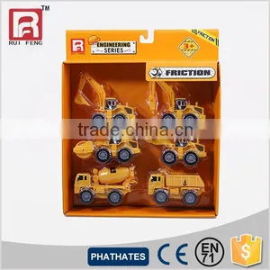 6 In 1 Mini Construction Trucks Playset thumbnail-1