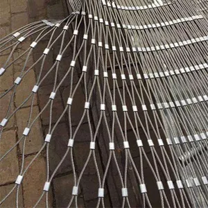 Cross-woven Wire Mesh, Suspension Bridge Stainless Steel Wire Mesh thumbnail-1
