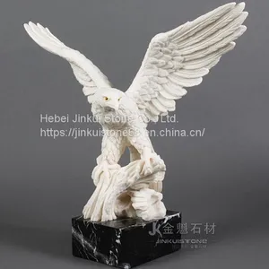 Customizable White Animal Sculpture Marble Decoration thumbnail-1