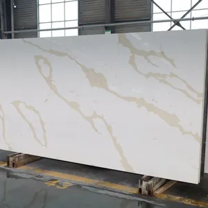Code：7241，Calacatta Artificial Stone Quartz Slab Kitchen Countertops thumbnail-2