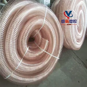 PU Polyurethane Steel Wire HoseTelescopic Ventilation Transparent BellowsHigh Temperature and Pressure Resistant Hose thumbnail-2