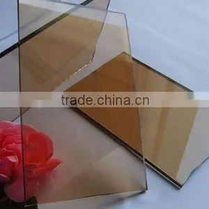 Good Qualtiy 4mm-10mm Bronze Reflective Glass /Coated Float Glass thumbnail-1