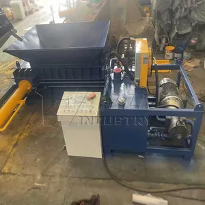 Plastic Bottle Compressor Cardboard Baler Waste Paper Baler Scrap Metal Baler thumbnail-2