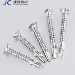Stainless Steel 410 Flat Head Self-drilling Screws With Wings thumbnail-2