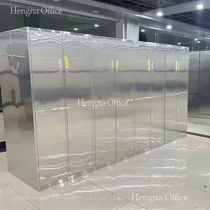 Wholesale Long Lifespan Modern Stainless Steel Lockers With Stainless Hanging Rod for Hotels & Resorts | Secure Personal Storage thumbnail-2