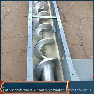6-meter-long Inclined Material Lifting Machine, Auger Twin-shaft Conveyor, Tl219 Tube Mixing Tank Automatic Feeding Machine thumbnail-2